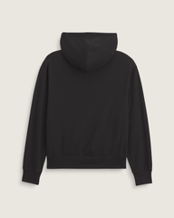 Men Vans Stretch Logo Zip Hoodie in Black / White