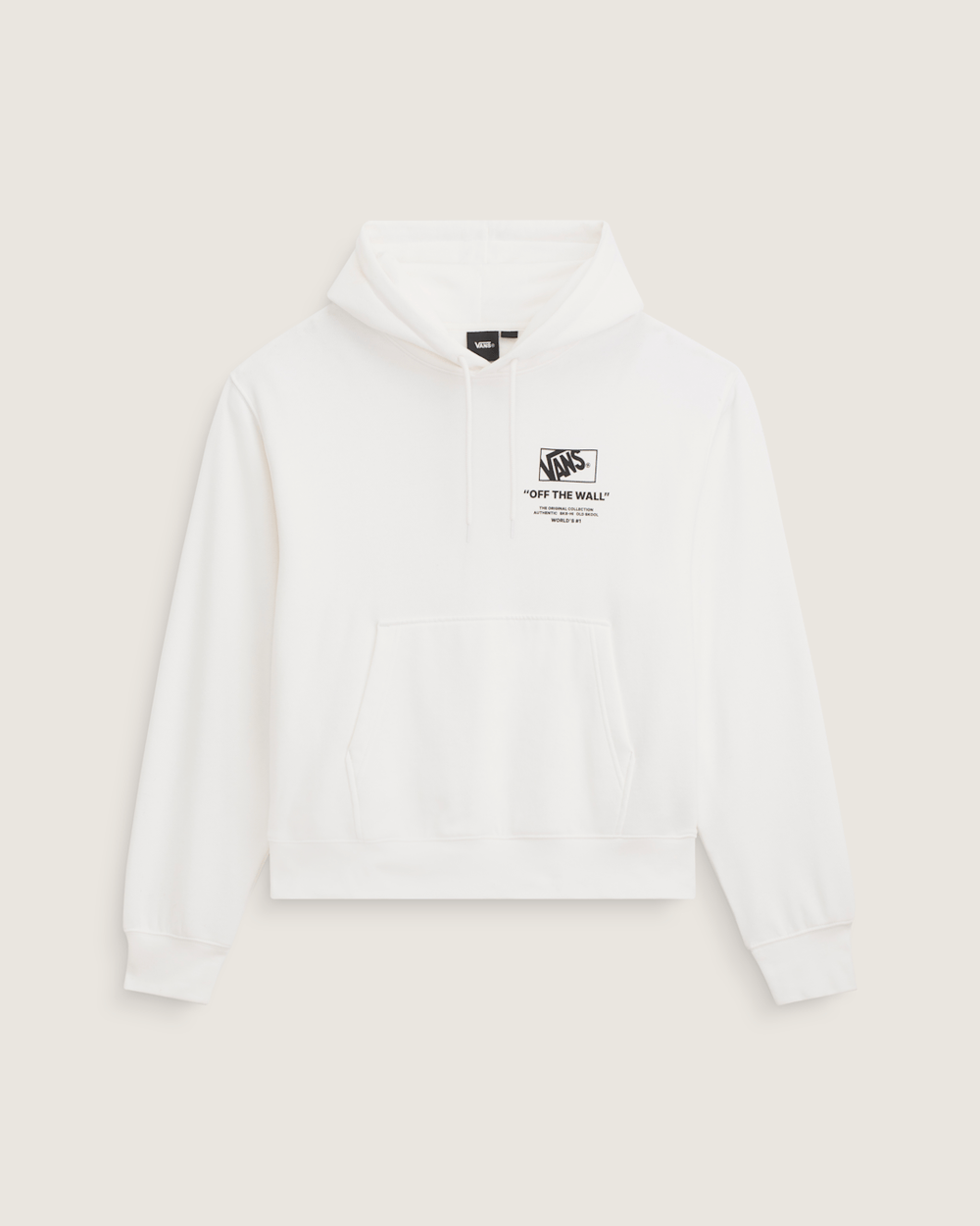 Men Vans Stacked Hi Pullover Hoodie in Egret White