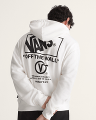 Men Vans Stacked Hi Pullover Hoodie in Egret White