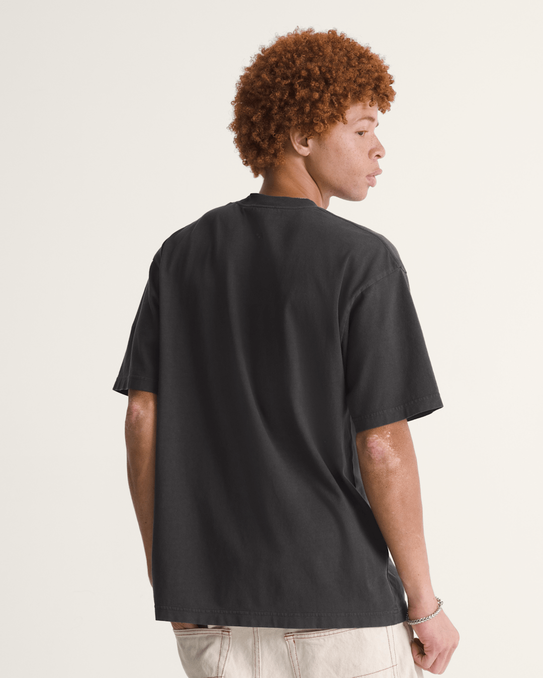 Men Vans Premium Loose Fit T-Shirt in Faded Black