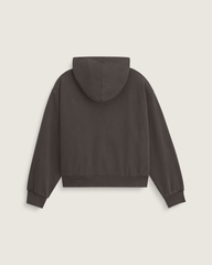 Men Vans Premium Zip Hoodie in Faded Black