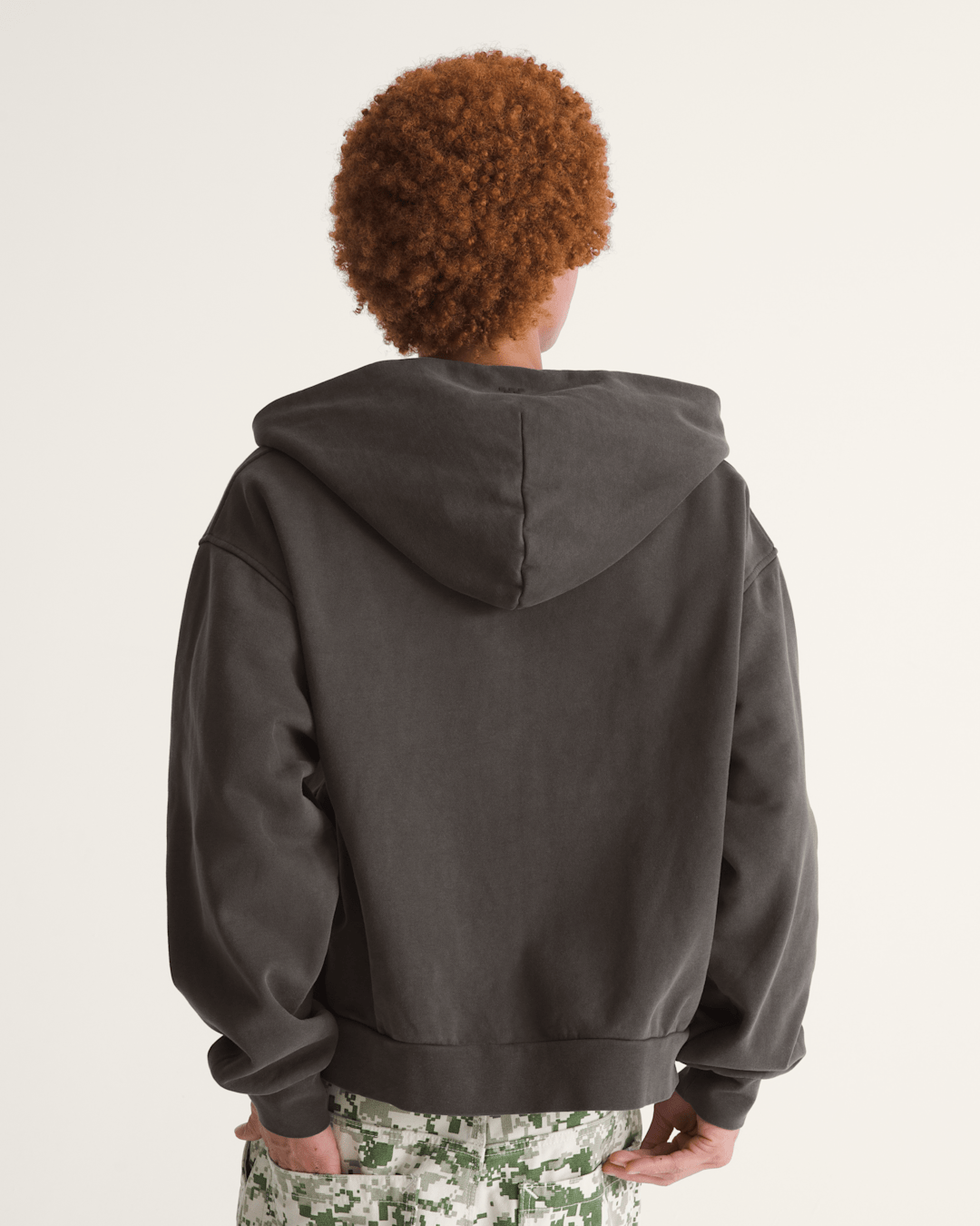 Men Vans Premium Zip Hoodie in Faded Black