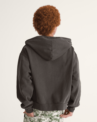 Men Vans Premium Zip Hoodie in Faded Black