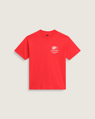 Men Vans Stockpile T-Shirt in Crimson Haze Red
