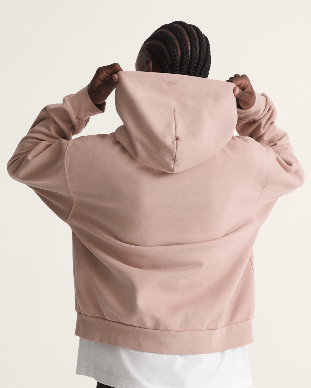 Men Vans Premium Pullover Hoodie in Warm Taupe Beige