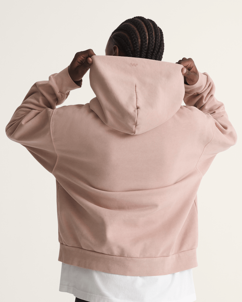 Men Vans Premium Pullover Hoodie in Warm Taupe Beige