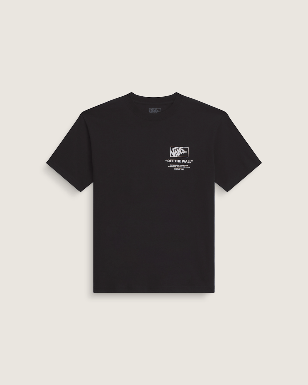 Men Vans Stockpile T-Shirt in Black / White