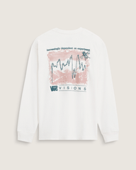 Men Vans Vans Visions Long Sleeve T-Shirt in Egret White