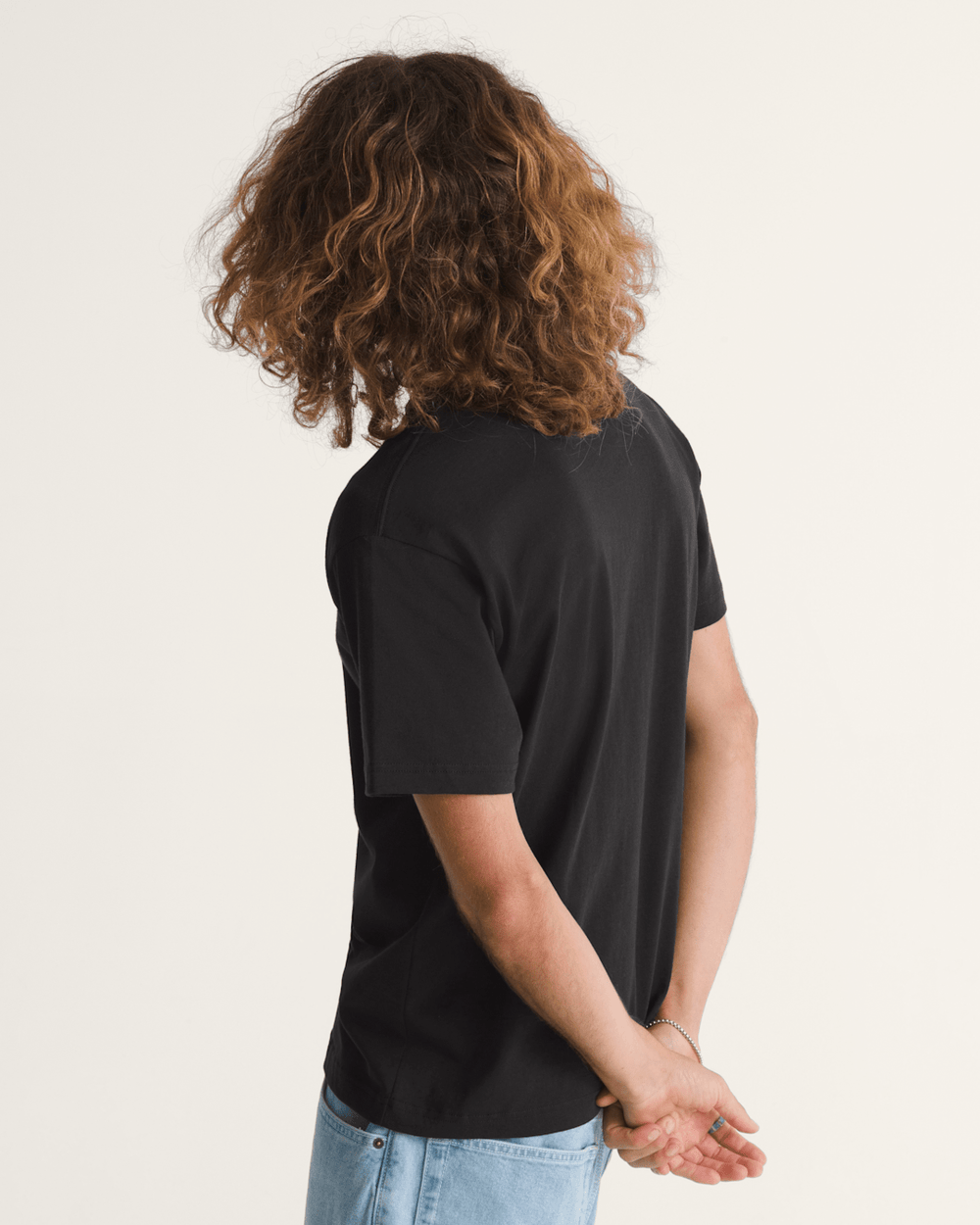 Men Vans New Left Chest T-Shirt in Black / White