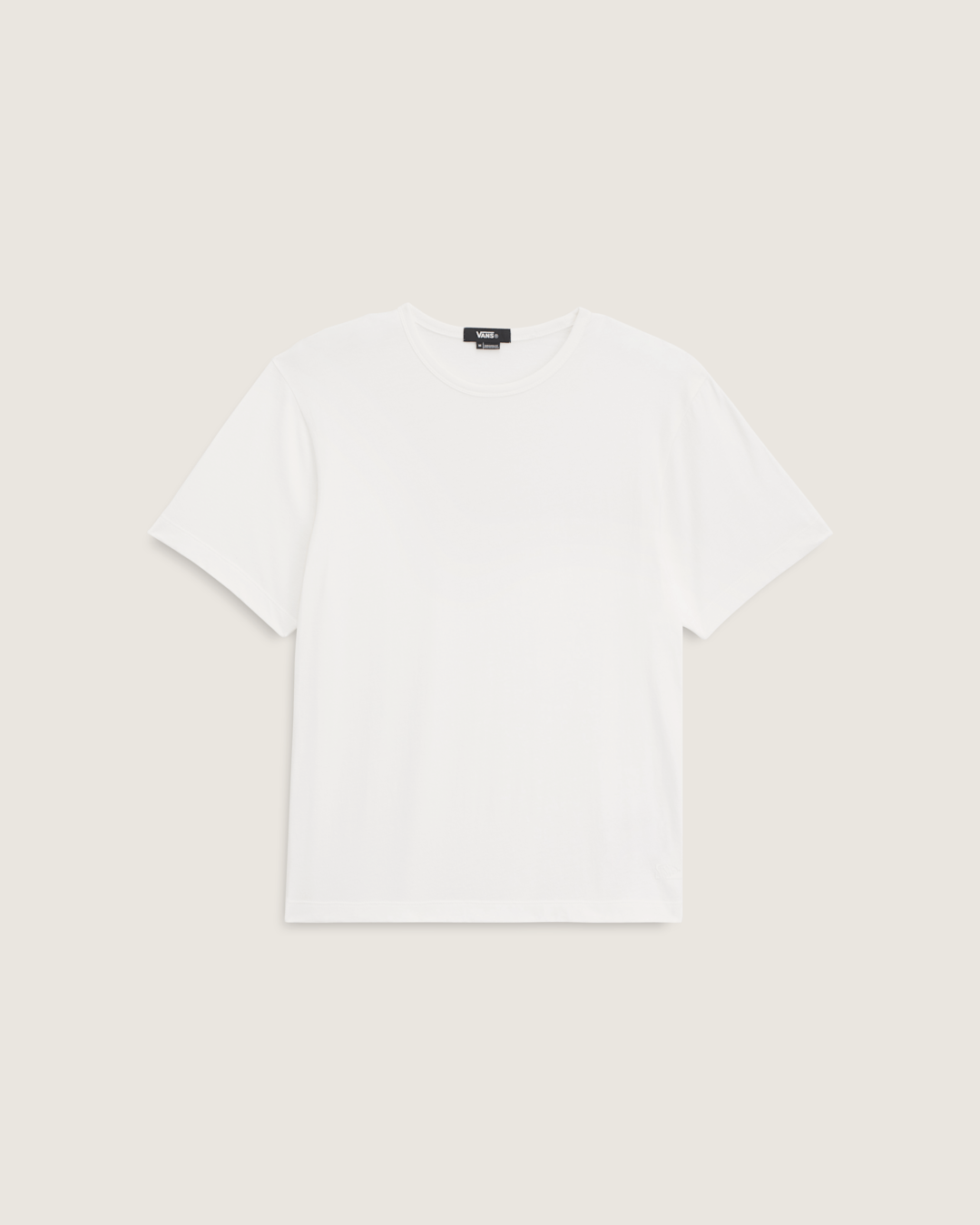 Men Vans Premium Shrunken T-Shirt in Egret White