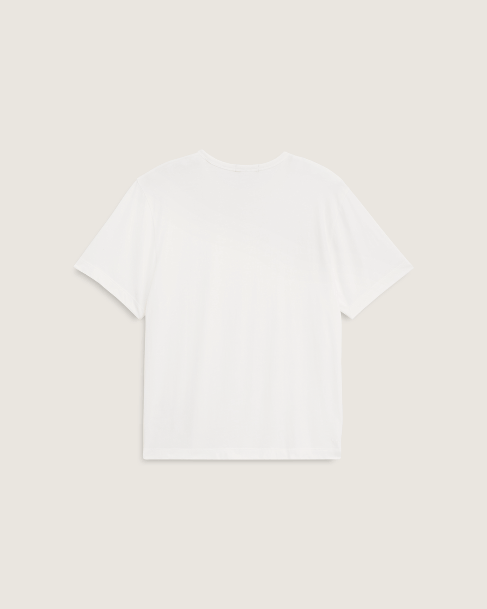 Men Vans Premium Shrunken T-Shirt in Egret White