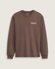 Men Vans Original Concepts Long Sleeve T-Shirt in Vintage Cocoa Brown