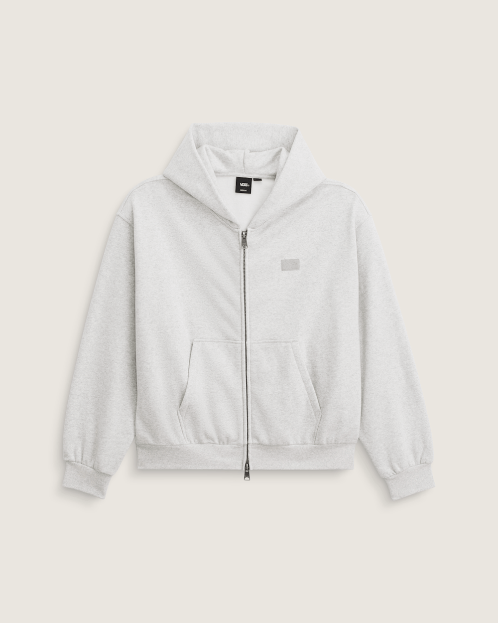 Men Vans Premium Zip Hoodie in Ash Heather Grey