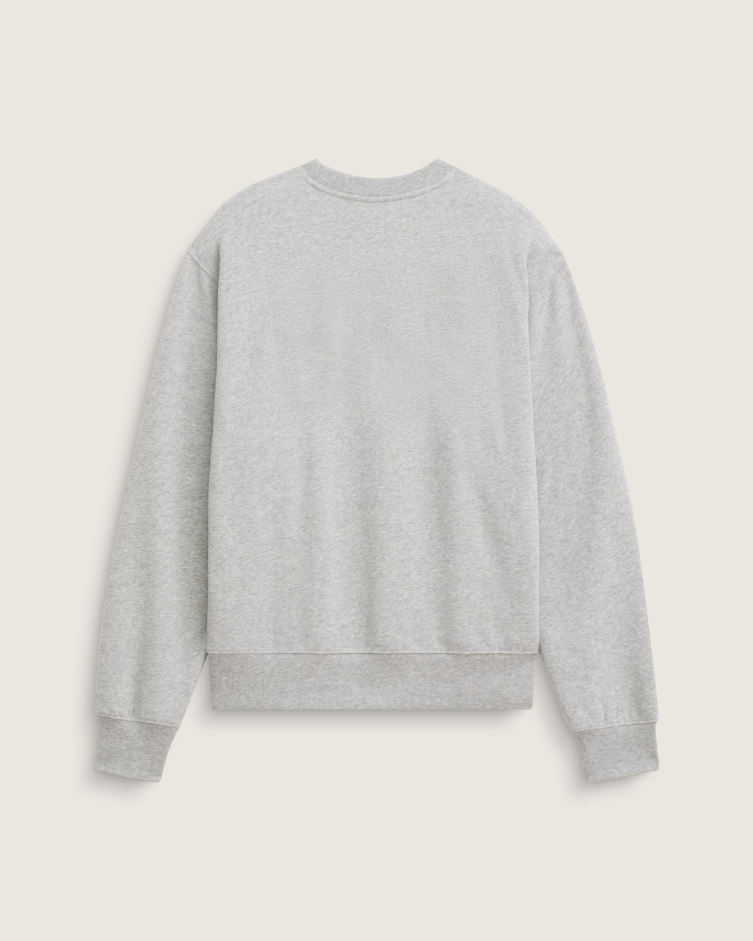 Men Vans Stretch Logo Crew Sweatshirt in Cement Heather Grey