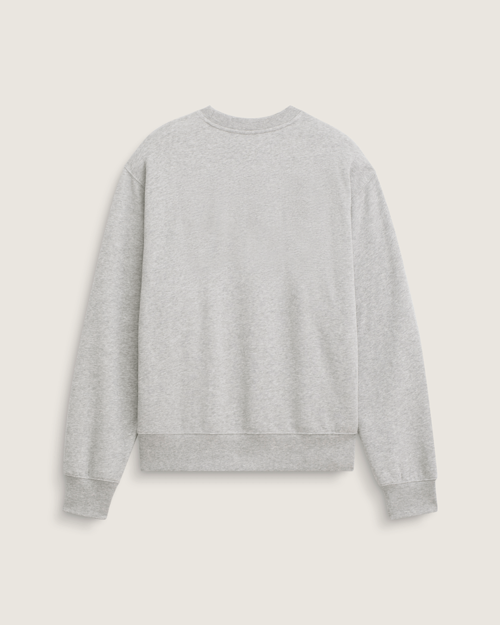 Men Vans Stretch Logo Crew Sweatshirt in Cement Heather Grey