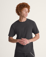 Men Vans Premium Shrunken T-Shirt in Faded Black