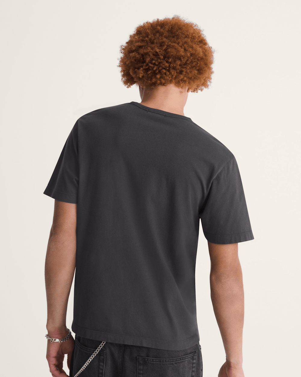 Men Vans Premium Shrunken T-Shirt in Faded Black