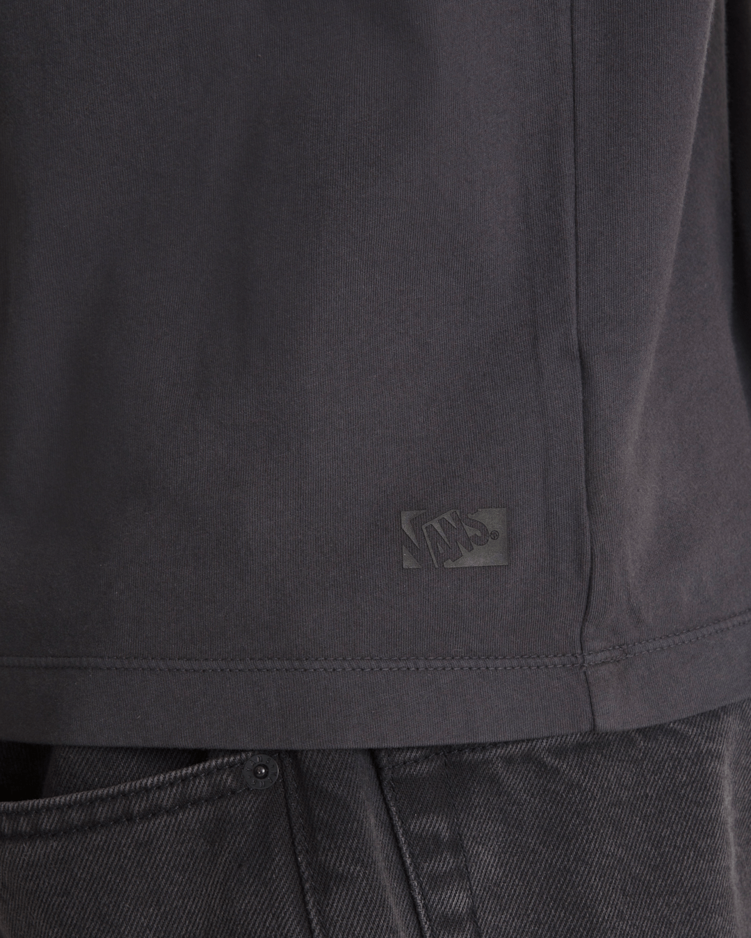 Men Vans Premium Shrunken T-Shirt in Faded Black