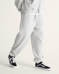 Men Vans Premium Fleece Sweat Pants in Ash Heather Grey