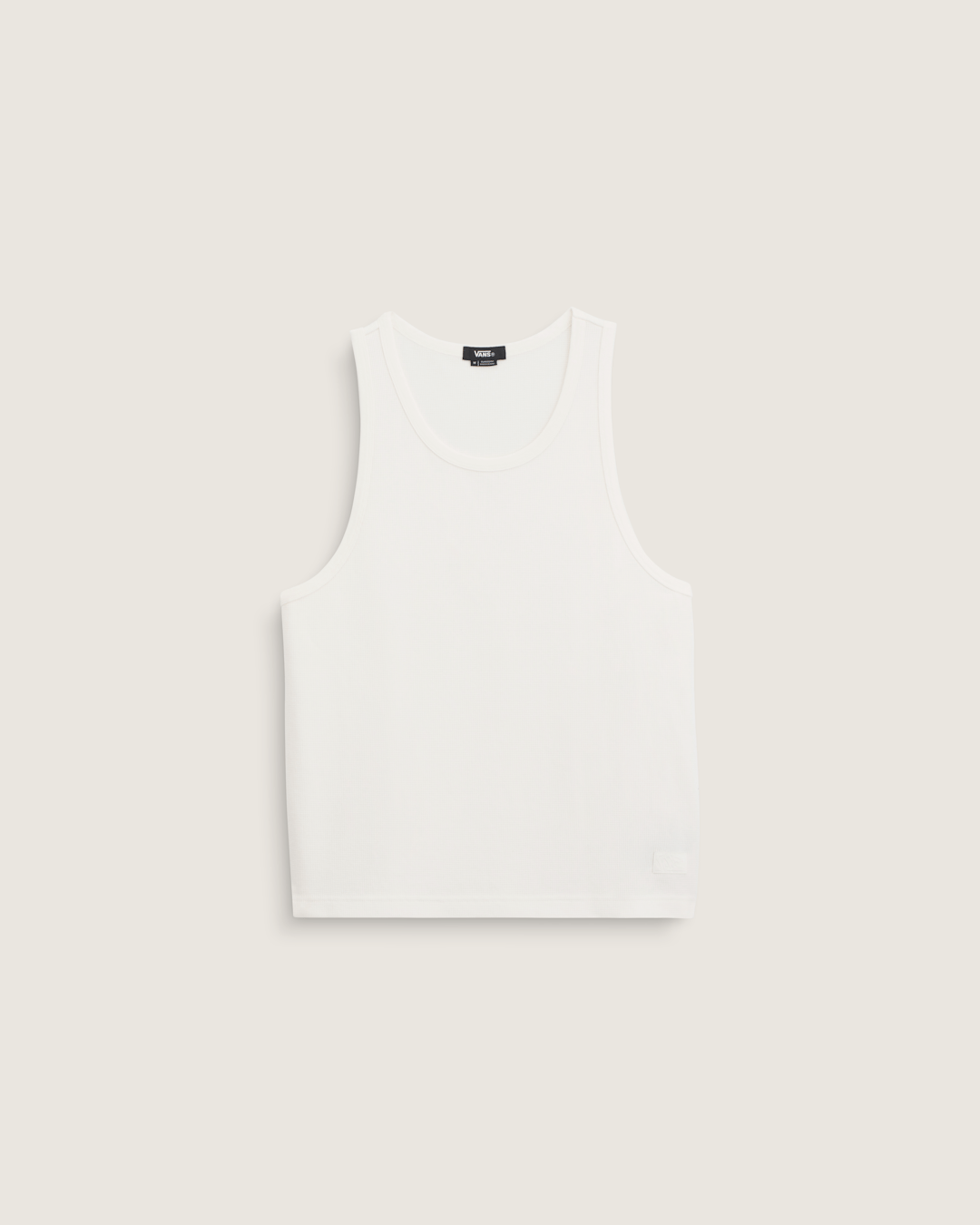 Men Vans Premium Waffle Tank Top in Egret White