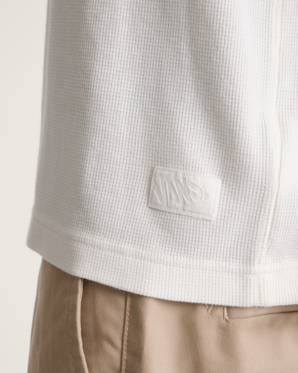 Men Vans Premium Waffle Tank Top in Egret White