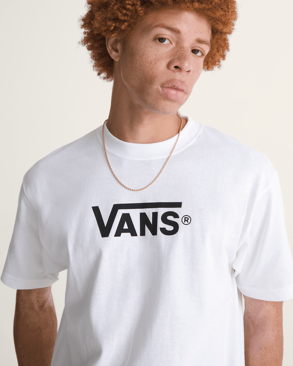 Men Vans New Vans Classic T-Shirt in White / Black
