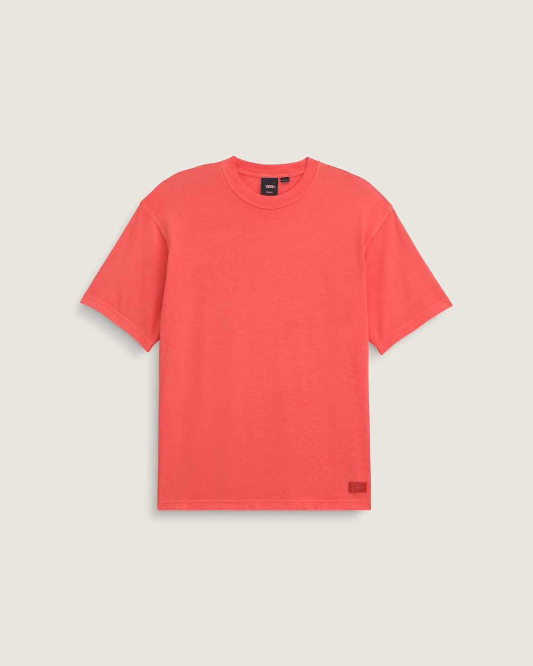 Men Vans Premium Loose Fit T-Shirt in Crimson Haze Red