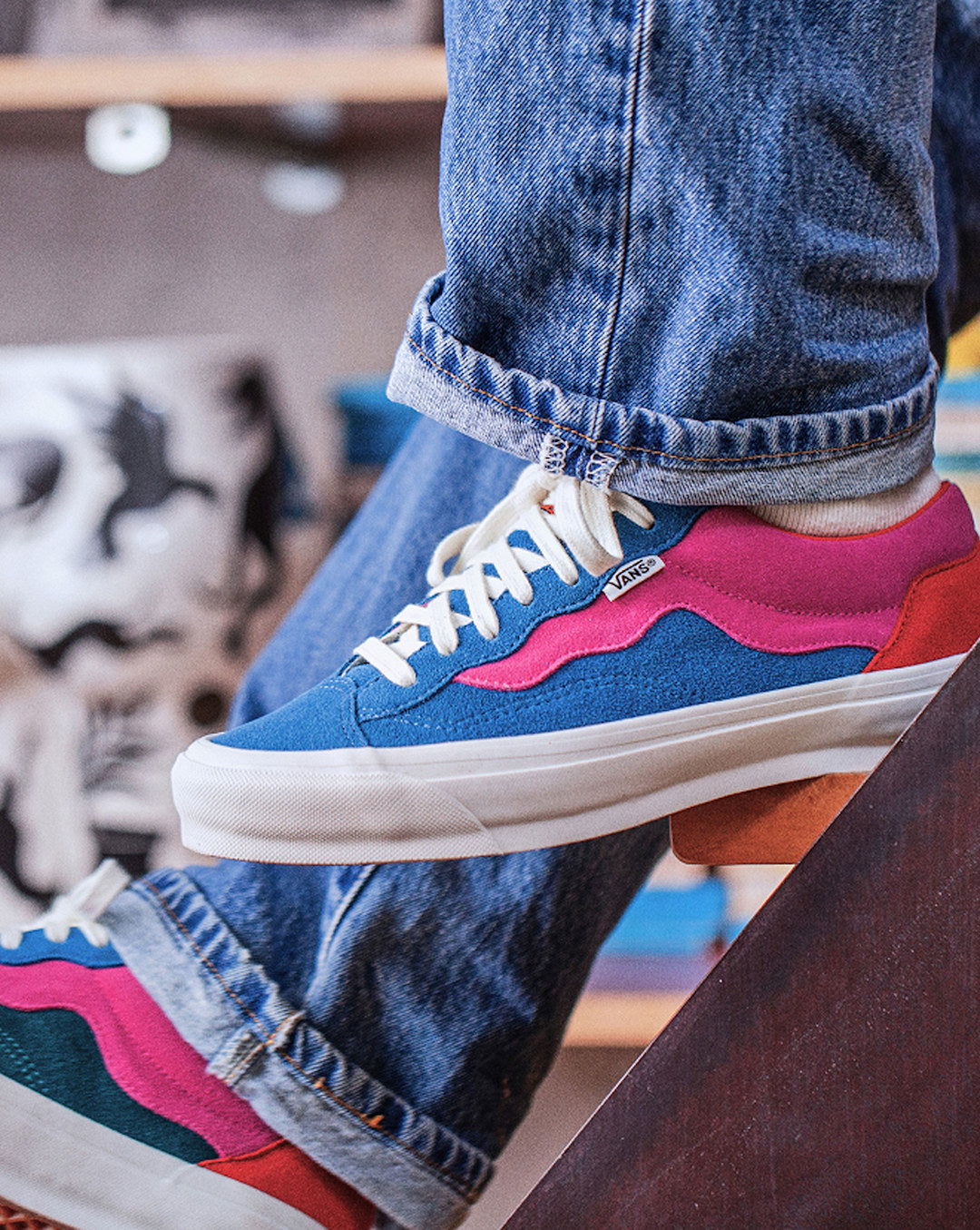 Men Vans OTW by Vans X Parra Old Skool 36 in Parra Midnight/Carmine