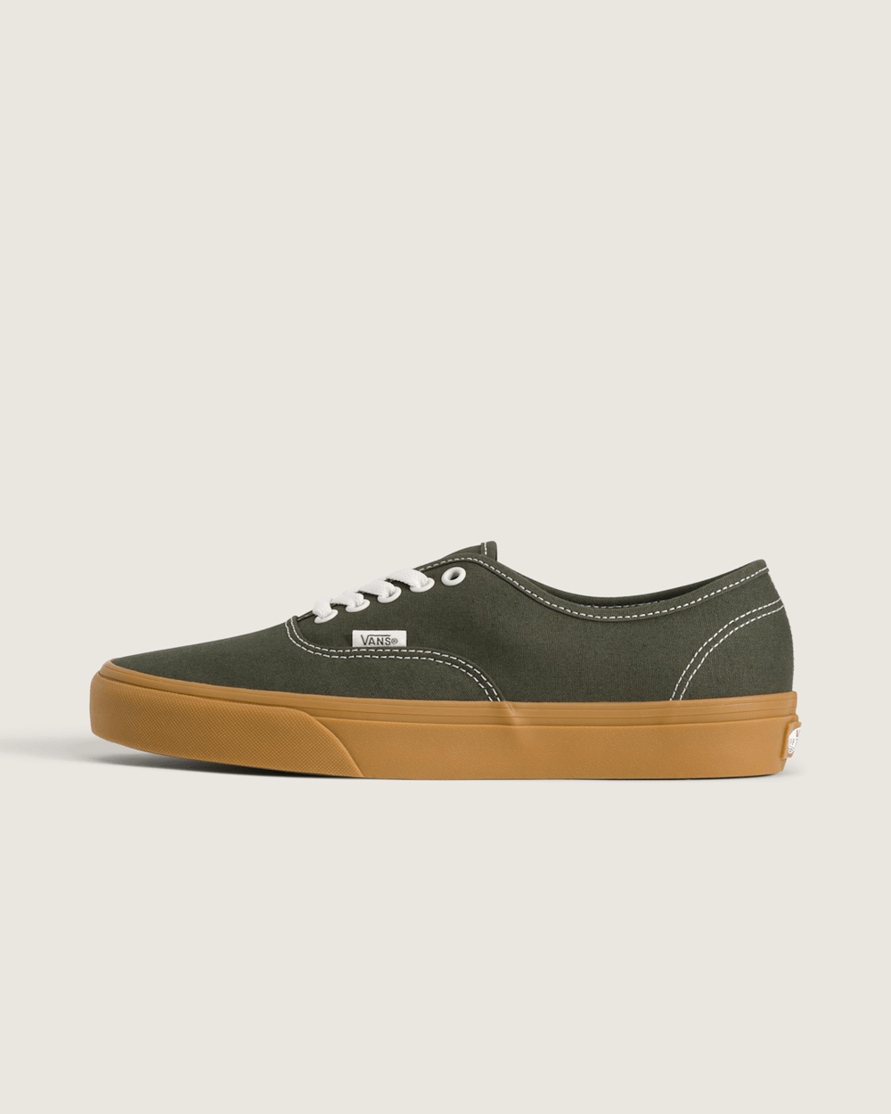 Men Vans Authentic Shoe in Gum Obsidian Fern Green
