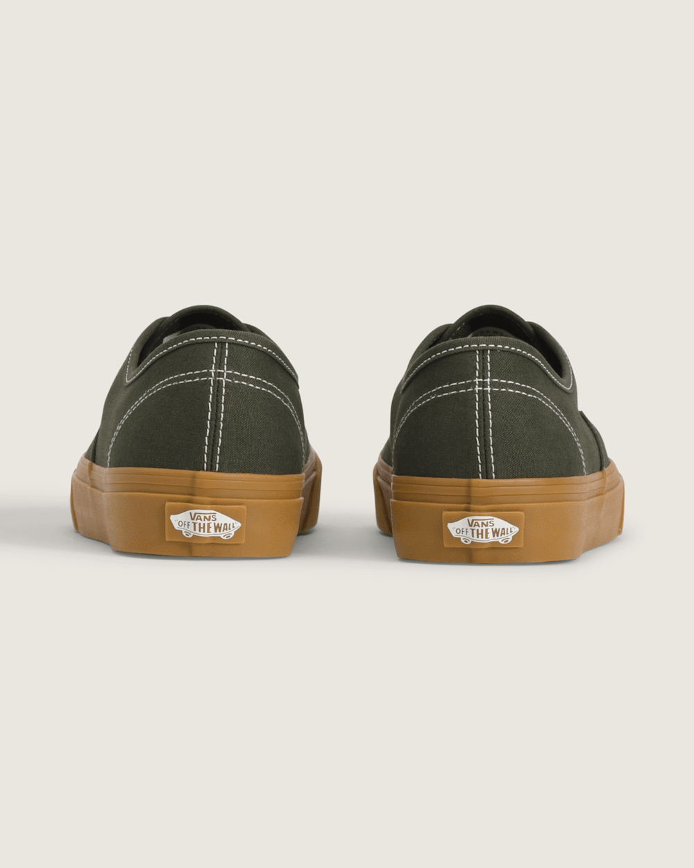 Men Vans Authentic Shoe in Gum Obsidian Fern Green