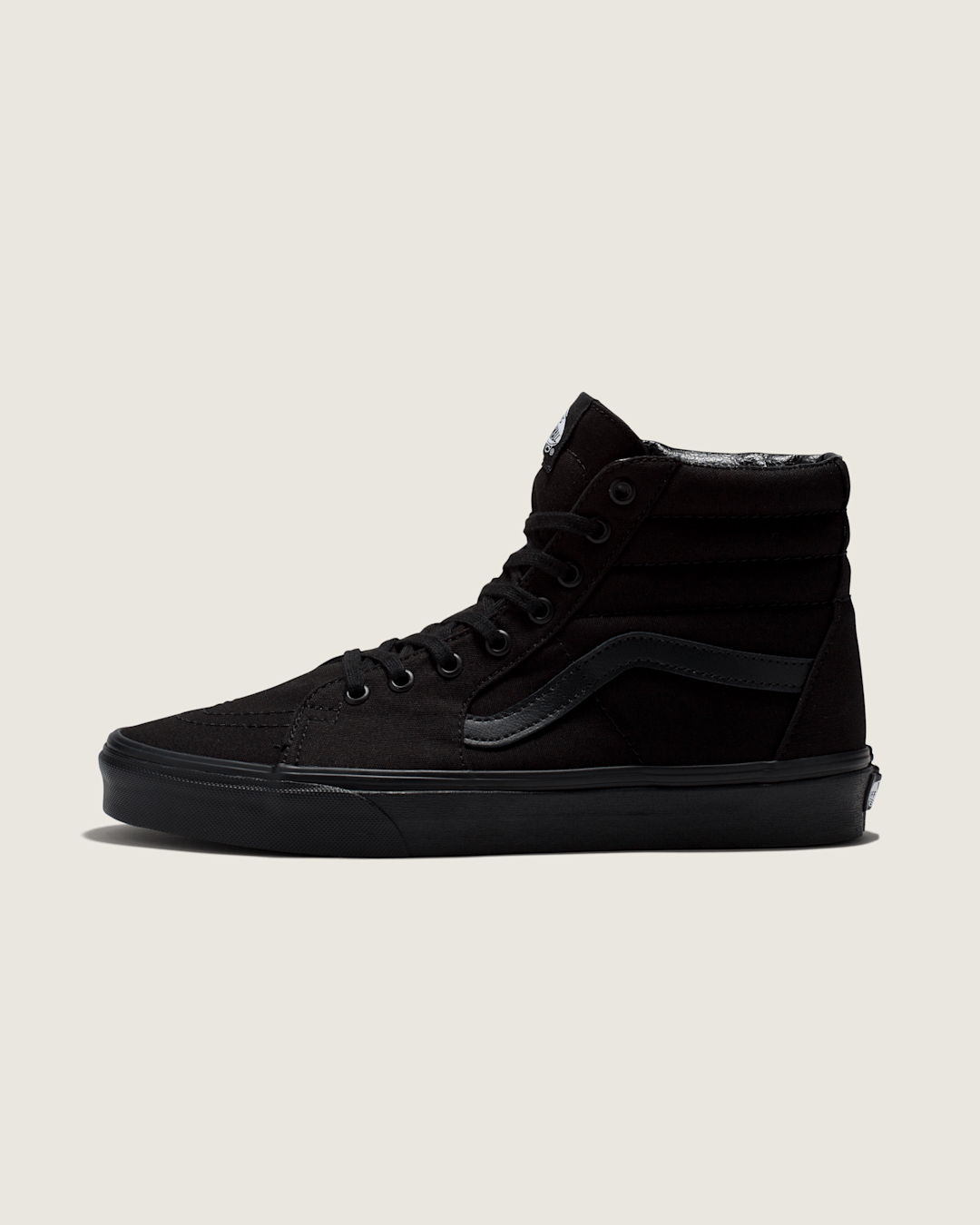 Men Vans Sk8-Hi Black/Black/Black Classics Shoe