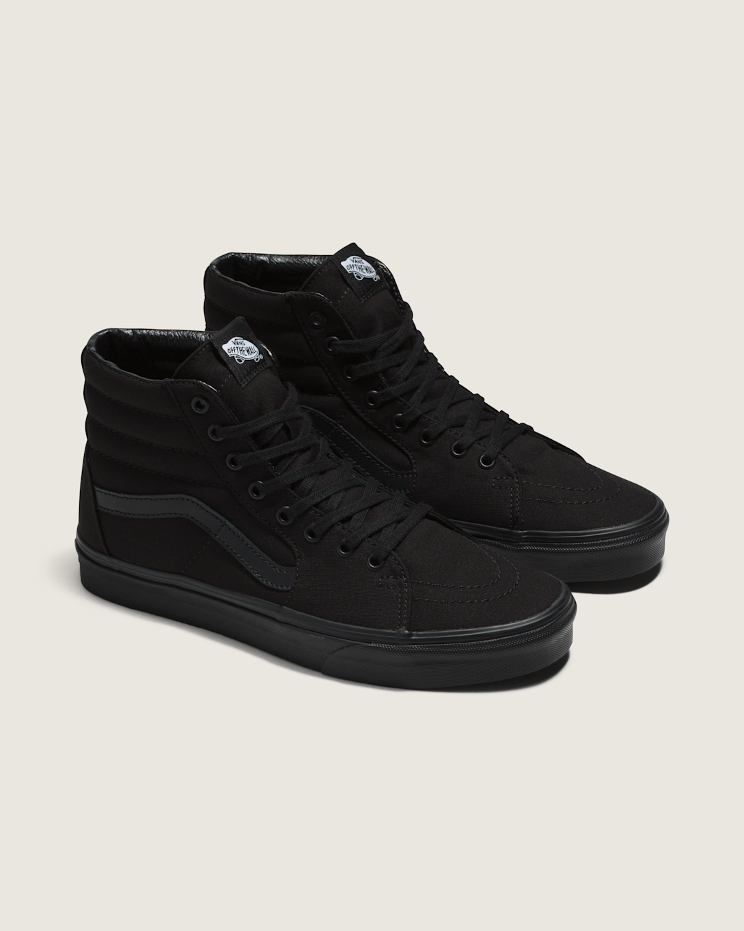 Men Vans Sk8-Hi Black/Black/Black Classics Shoe