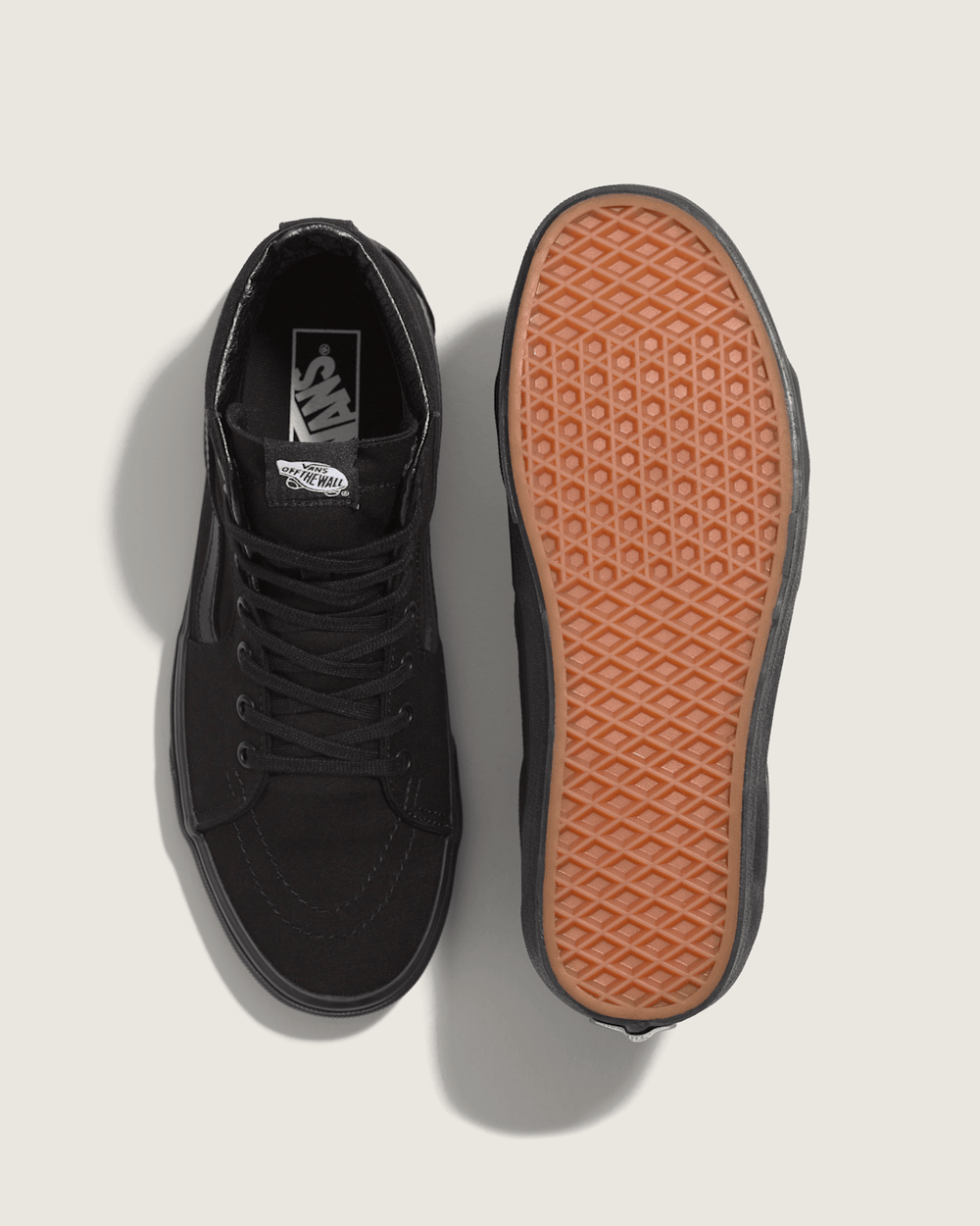 Men Vans Sk8-Hi Black/Black/Black Classics Shoe