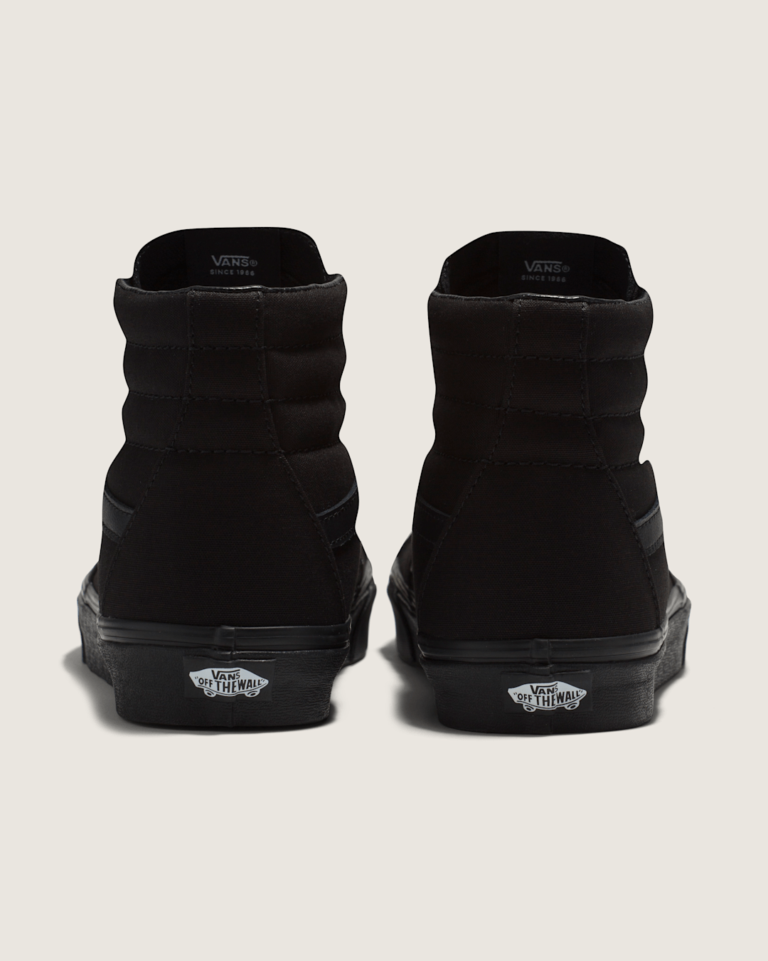 Men Vans Sk8-Hi Black/Black/Black Classics Shoe