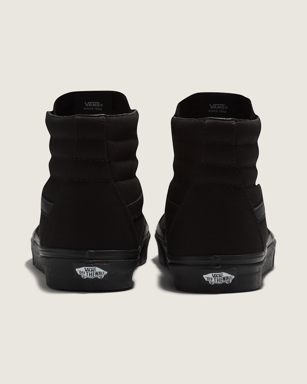 Men Vans Sk8-Hi Black/Black/Black Classics Shoe