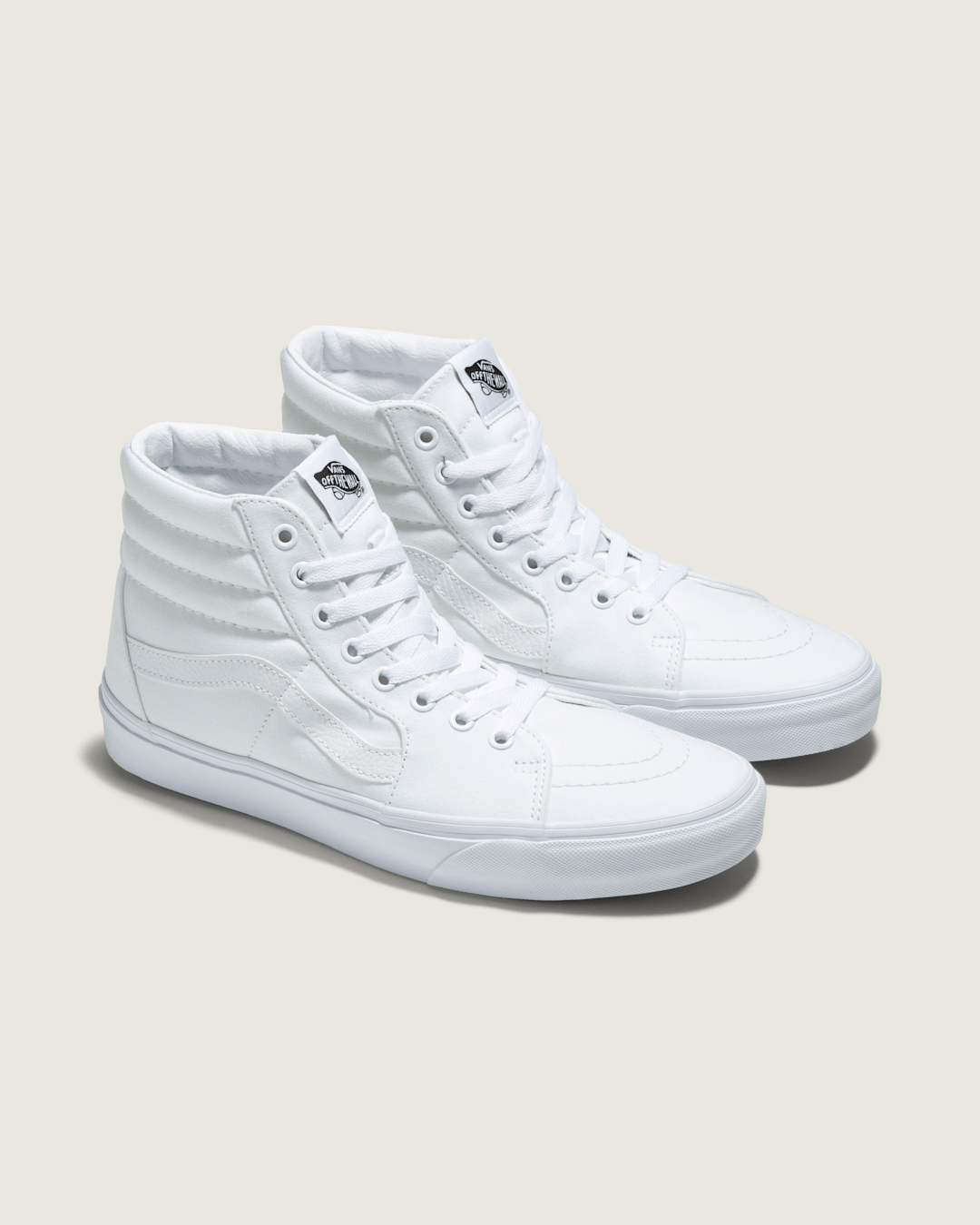 Men Vans Sk8-Hi True White Classics Shoe