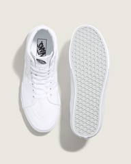 Men Vans Sk8-Hi True White Classics Shoe