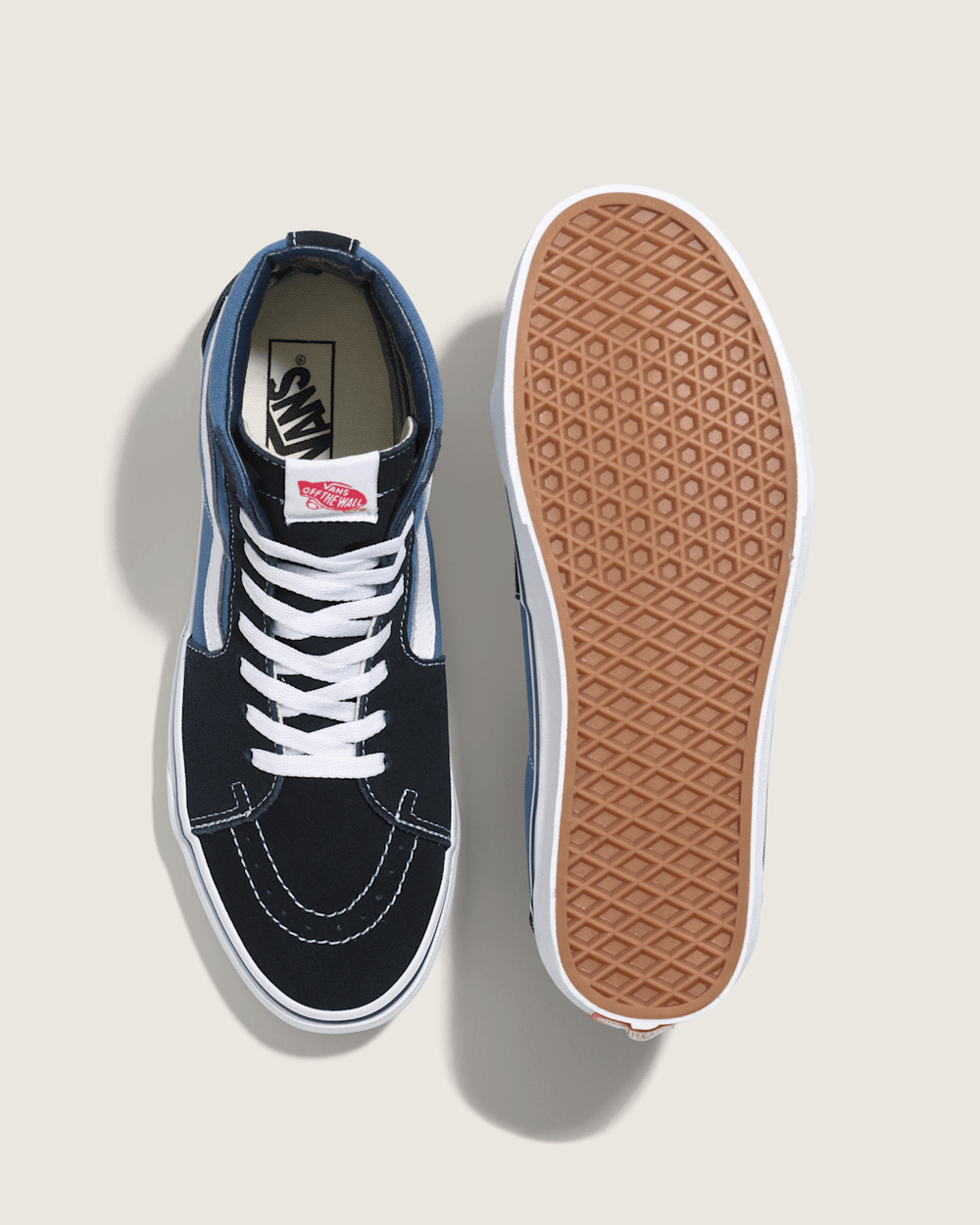 Men Vans Sk8-Hi Navy Classics Shoe