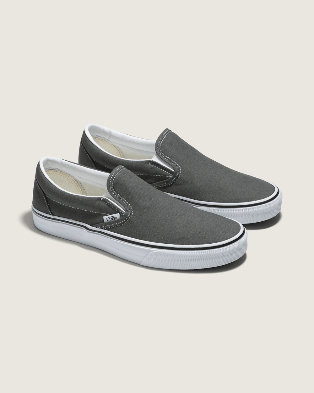 Men Vans Classic Slip-On Charcoal Classics Shoe