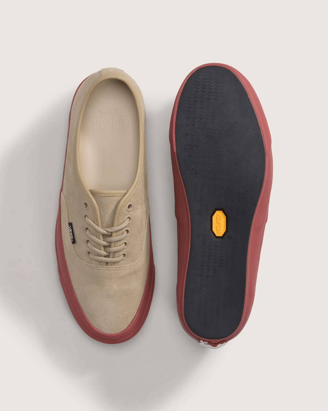 Men Vans OTW Authentic 44 Siped Vibram in Incense / Ochre Red