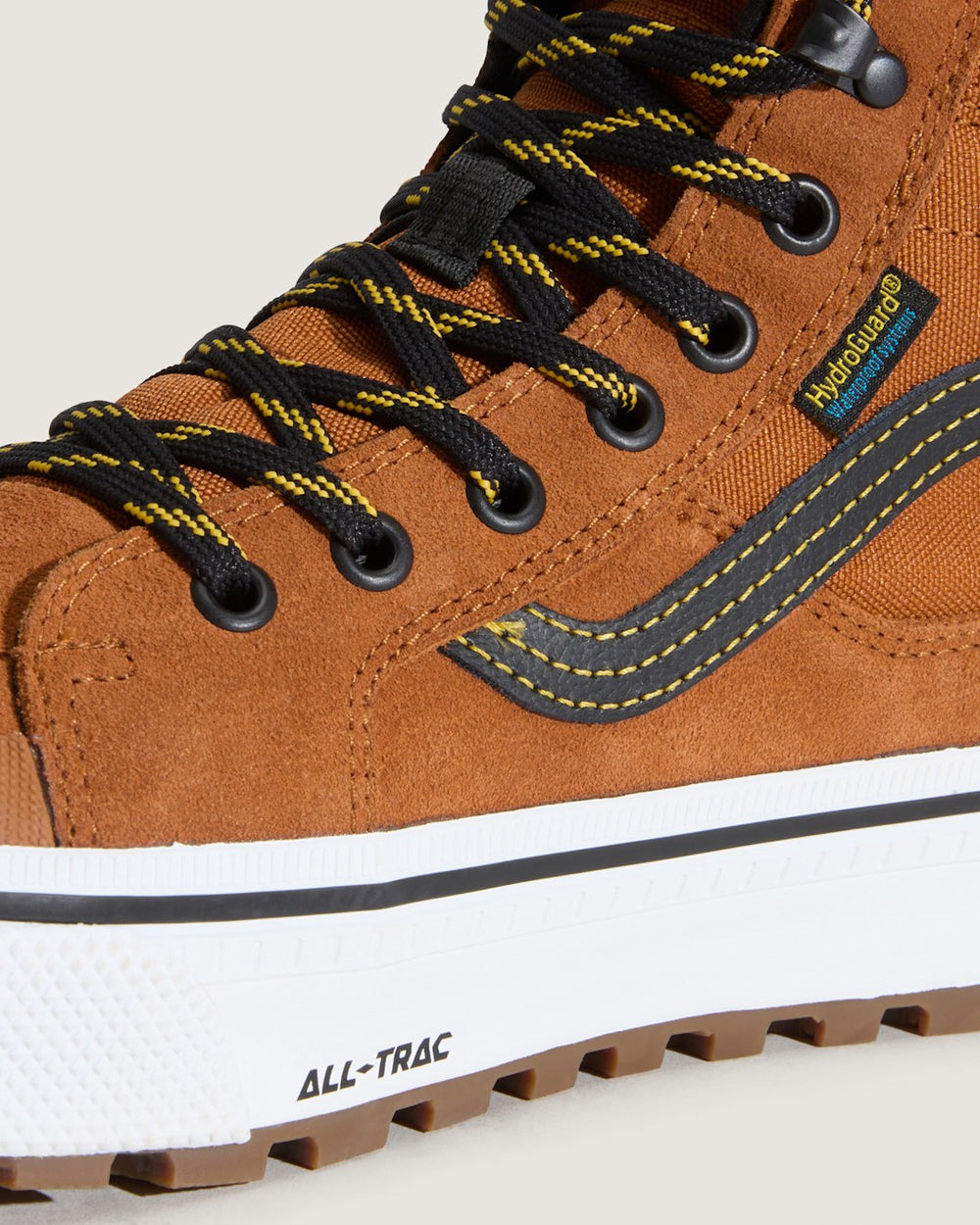 Men Vans Sk8-Hi Waterproof Insulated Shoe in Glazed Ginger Brown