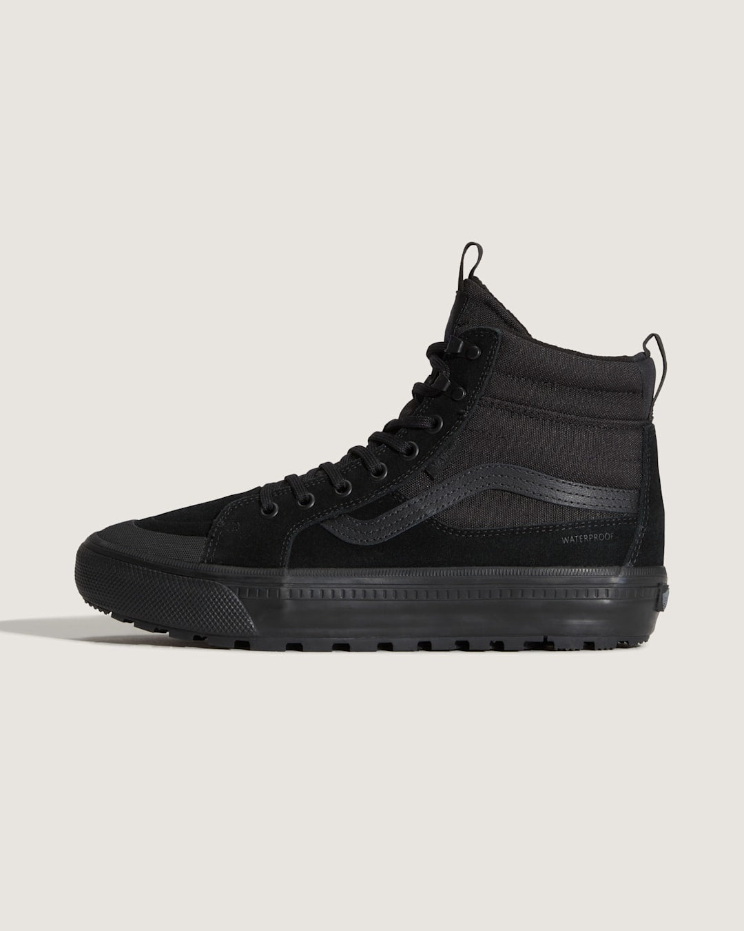 Men Vans Sk8-Hi Waterproof Insulated Shoe in Black