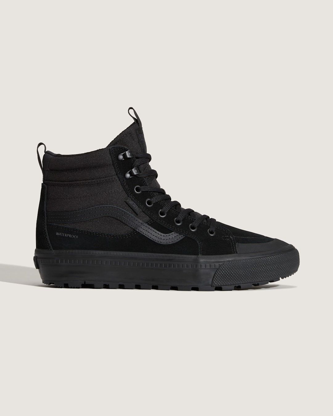 Men Vans Sk8-Hi Waterproof Insulated Shoe in Black