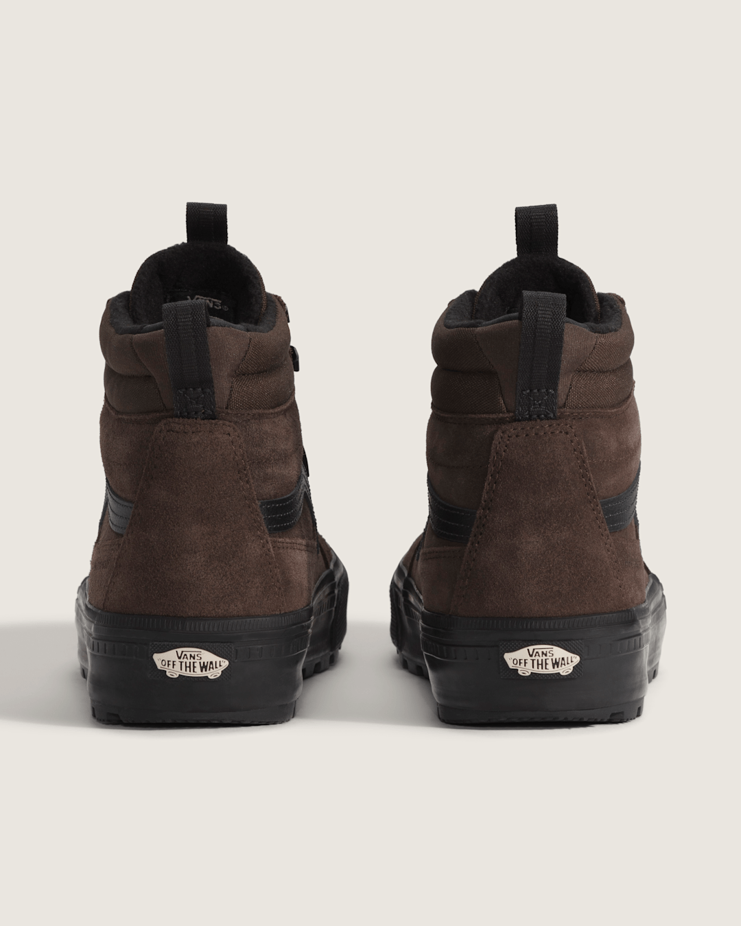 Men Vans Sk8-Hi Waterproof Insulated Shoe in Brown / Black