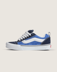 Men Vans Knu Skool Shoe in Navy Blue / True White