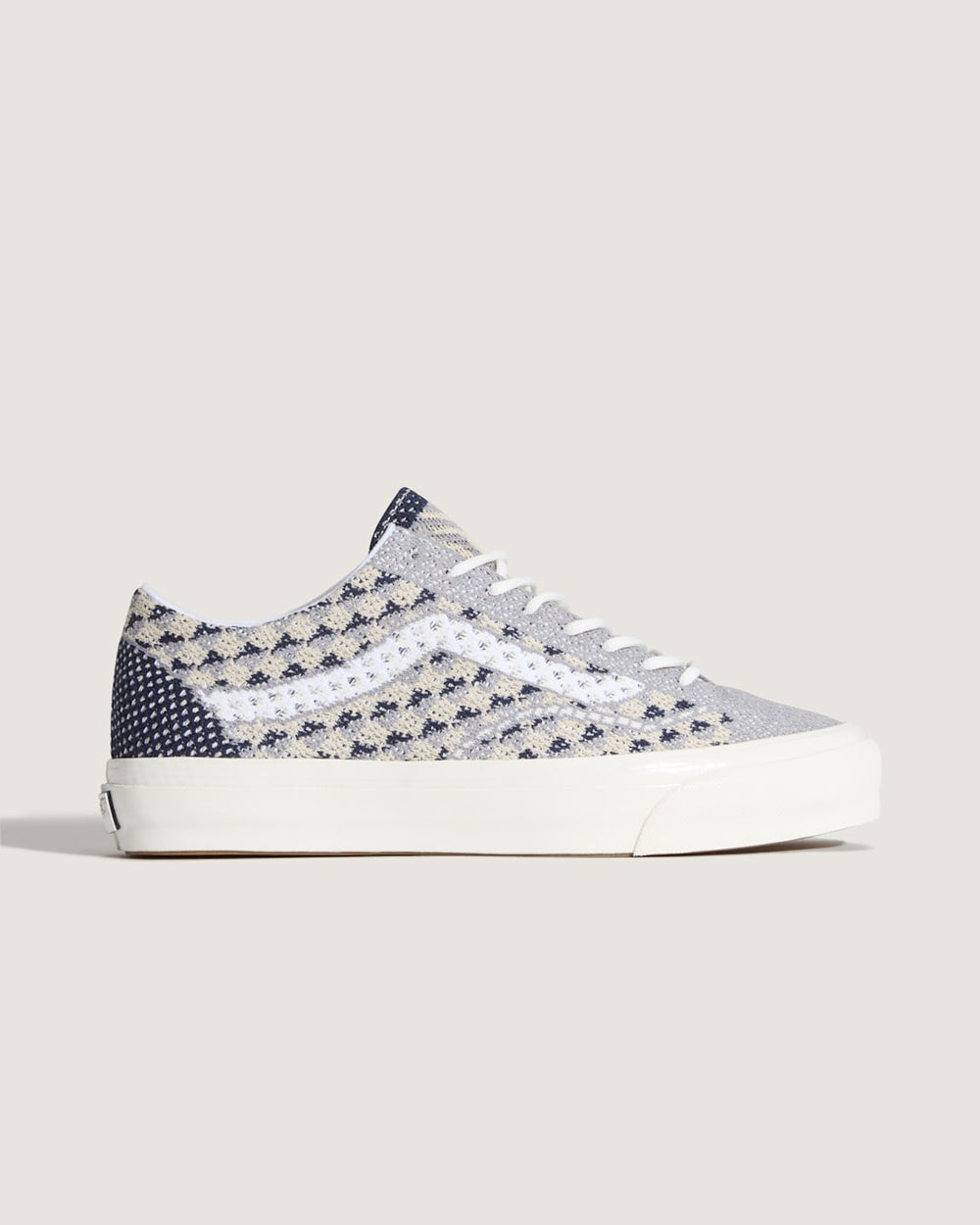Men|Sale Vans Premium Old Skool Shoe in Geo Check Frost Grey