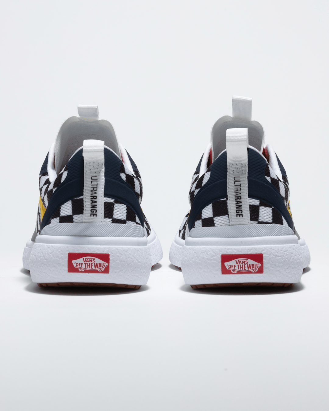 Men Vans Customs UltraRange EXO Checkerboard Shoe in Black / White