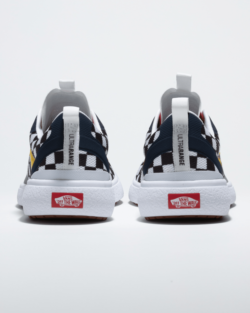 Men Vans Customs UltraRange EXO Checkerboard Shoe in Black / White