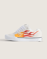 Men|Sale Vans Knu Skool Shoe in Flame Red / Orange / Yellow