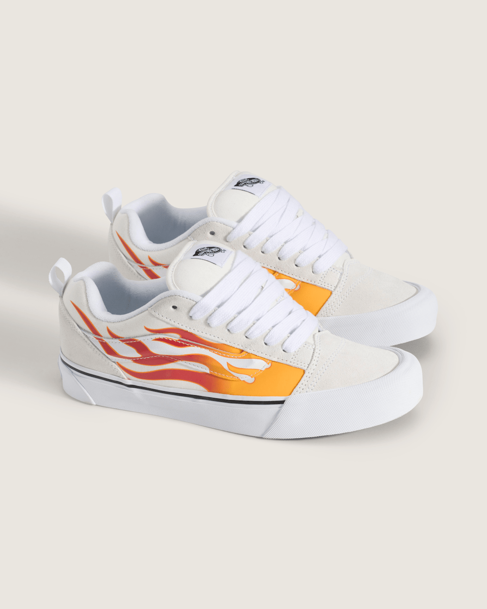Men|Sale Vans Knu Skool Shoe in Flame Red / Orange / Yellow